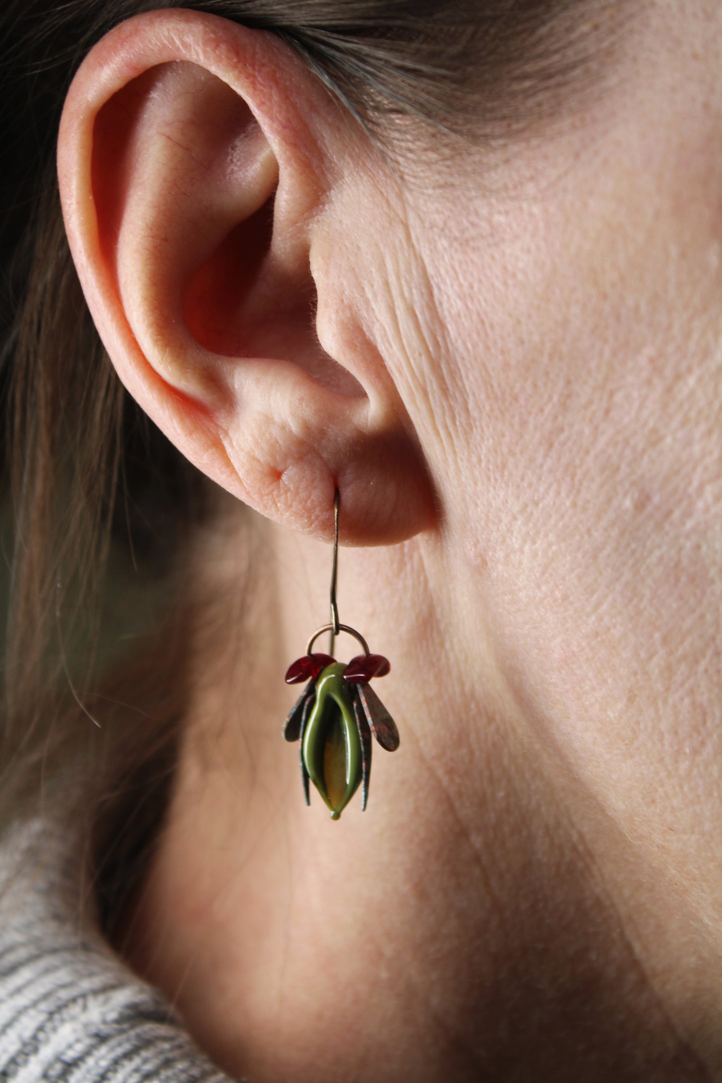 Green Lampwork Beetle