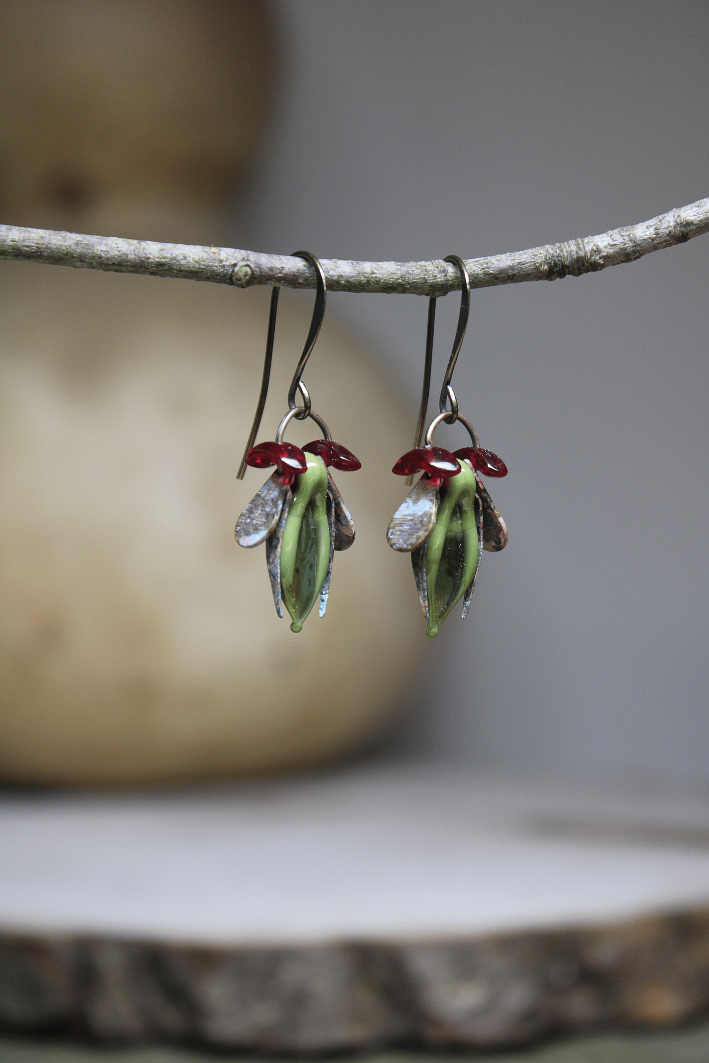 Green Lampwork Beetle