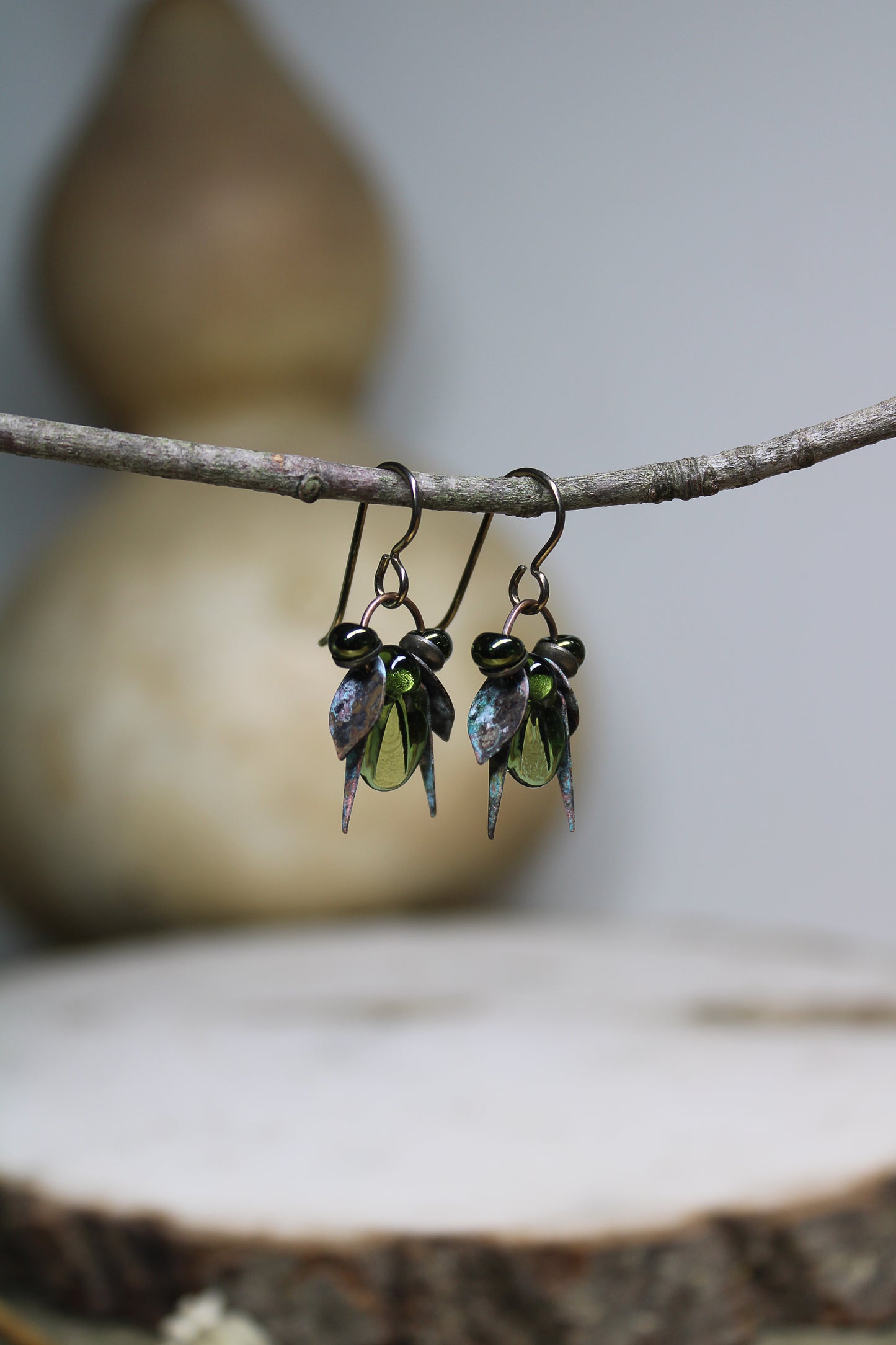 Whimsical Green Beetle