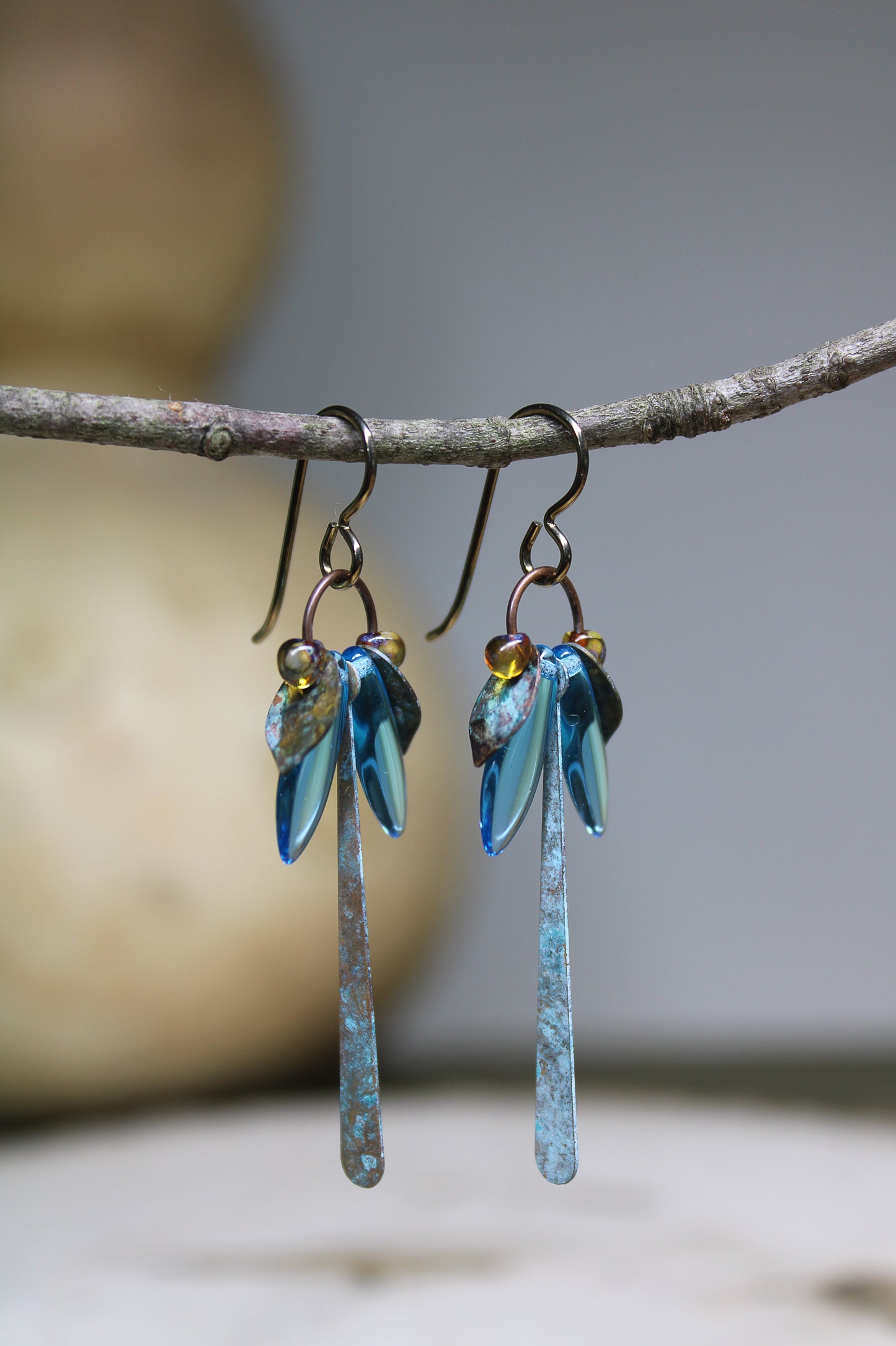 Elegant Blue Dragonfly